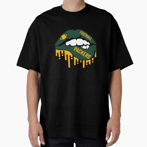 Packers Football Lips T-Shirt - Novelty Apparel Unisex - T-Shirt, Sweatshirt, Hoodie