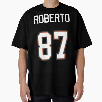 Roberto 87 Jersey Styled Mug Throw Hoodie - Minimalist Print Unisex - T-Shirt, Sweatshirt, Hoodie
