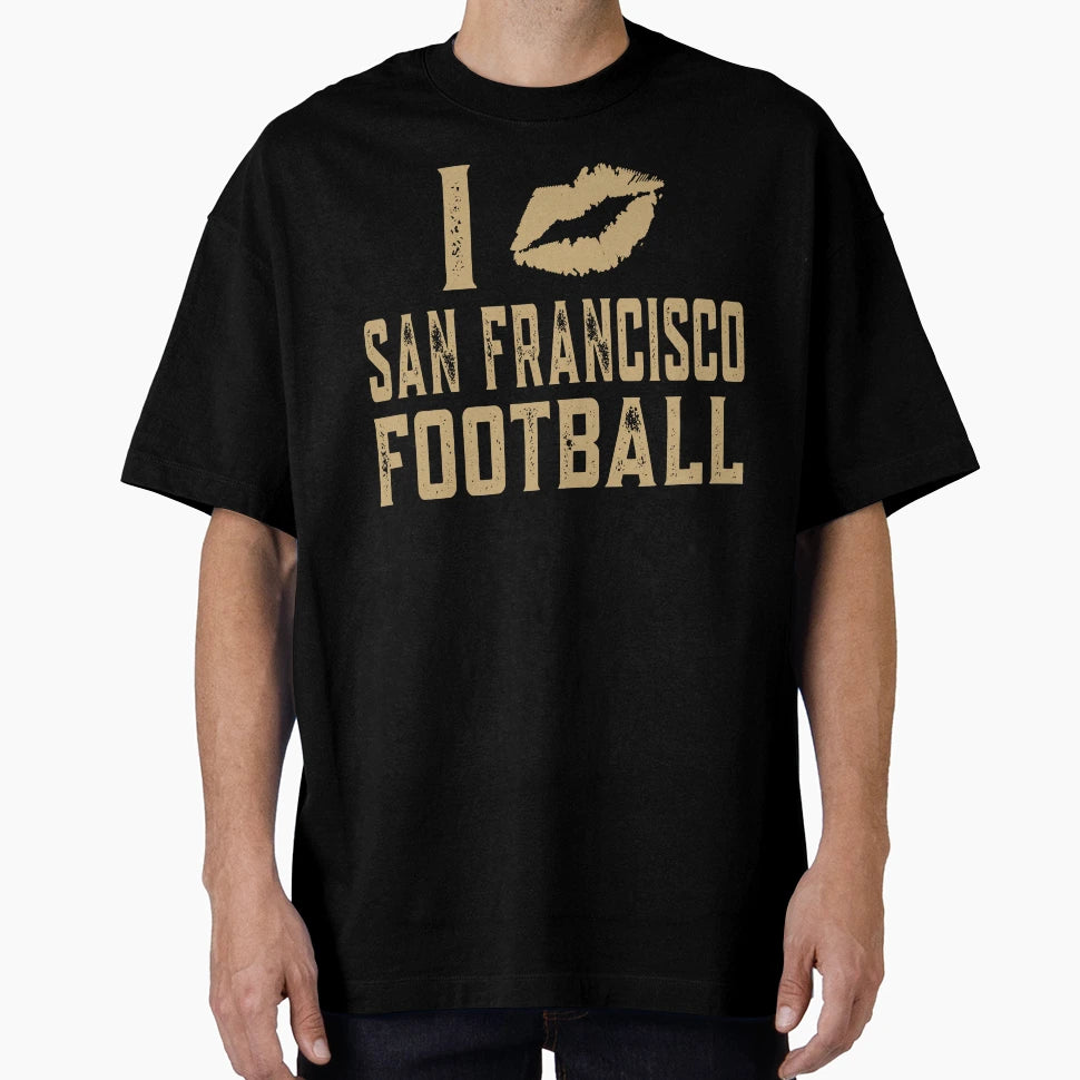 I Love San Francisco Football T-Shirt - Graphic Print for Adults - T-Shirt, Sweatshirt, Hoodie