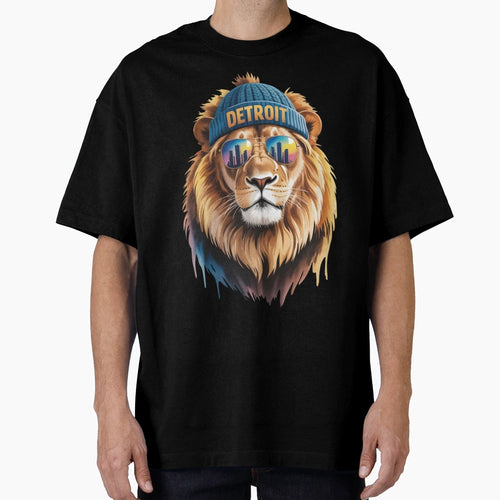 Detroit Lion T-Shirt - Unique Graphic Unisex - T-Shirt, Sweatshirt, Hoodie