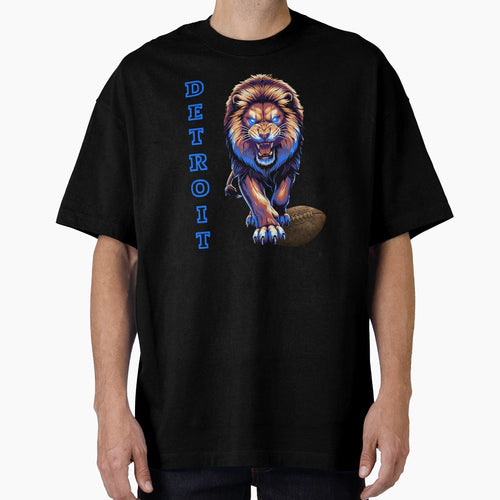 Detroit Lion Football T-Shirt - Graphic Print for Adults - T-Shirt, Sweatshirt, Hoodie