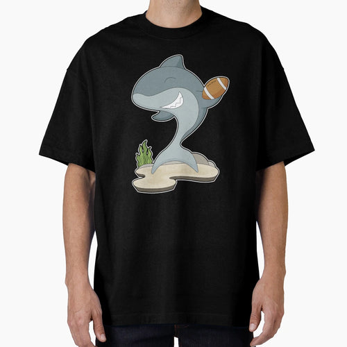 Shark American Football T-Shirt - Novelty Apparel Men Women - T-Shirt, Sweatshirt, Hoodie