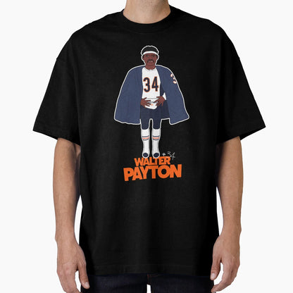 Walter Payton Football Sideline Cape T-Shirt - Graphic Print Unisex - T-Shirt, Sweatshirt, Hoodie