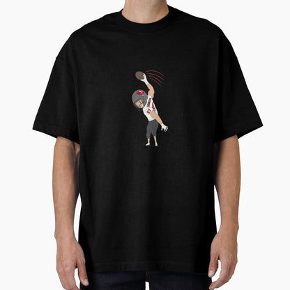 Football Player Spiking Ball T-Shirt - Fun Novelty Design Men Women - T-Shirt, Sweatshirt, Hoodie