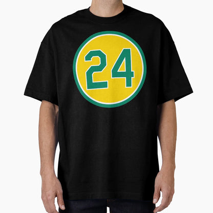 Rickey Henderson 24 Jersey Number T-Shirt - Unique Graphic Men Women - T-Shirt, Sweatshirt, Hoodie