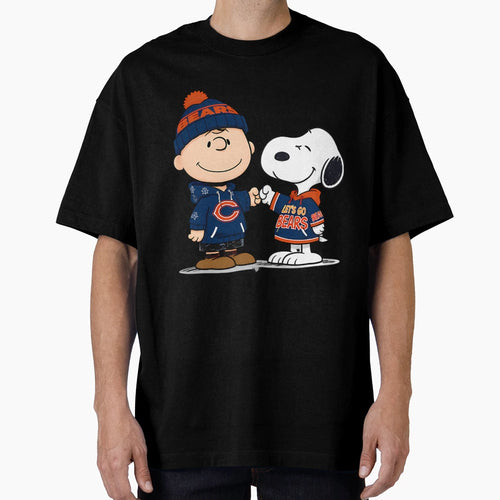 Charlie Brown And Snoopy Nfl Chicagoopy T-Shirt - Streetwear Style Unisex - T-Shirt, Sweatshirt, Hoodie