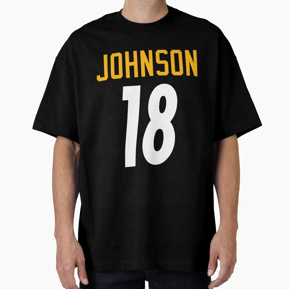 Diontae Johnson Jersey 18 T-Shirt - Trendy Graphic Unisex - T-Shirt, Sweatshirt, Hoodie