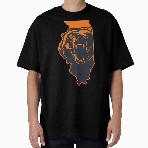 Chicago Bears Illinois Nfl State T-Shirt - Minimalist Print Men Women - T-Shirt, Sweatshirt, Hoodie