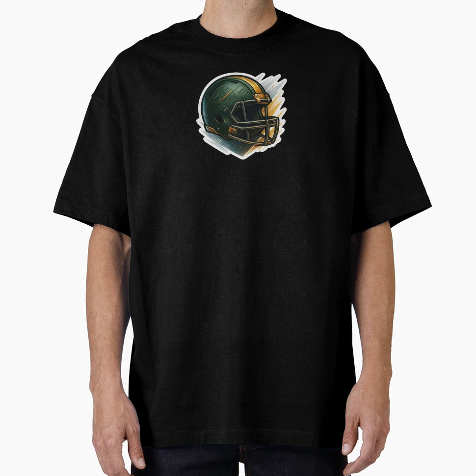 Gritty Green Helmet T-Shirt - Graphic Print Men Women - T-Shirt, Sweatshirt, Hoodie