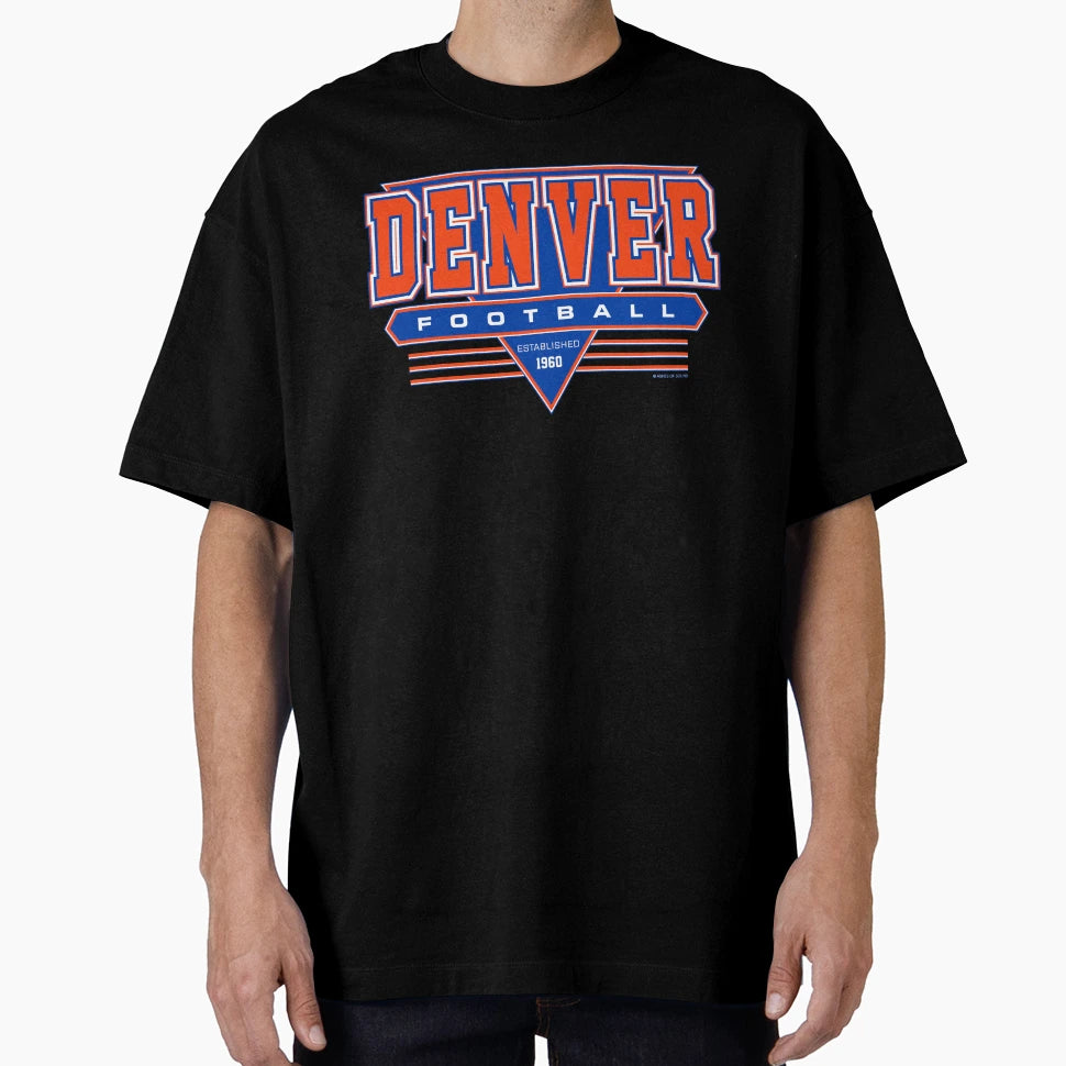 Denver Football Broncos Inspired 90S T-Shirt - Graphic Print for Adults - T-Shirt, Sweatshirt, Hoodie
