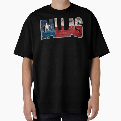 Dallas Texas Flag T-Shirt - Aesthetic Graphic Men Women - T-Shirt, Sweatshirt, Hoodie