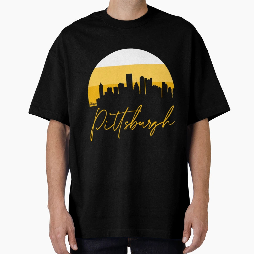 Black And Yellow Pittsburgh Fan T-Shirt - Novelty Apparel for Adults - T-Shirt, Sweatshirt, Hoodie