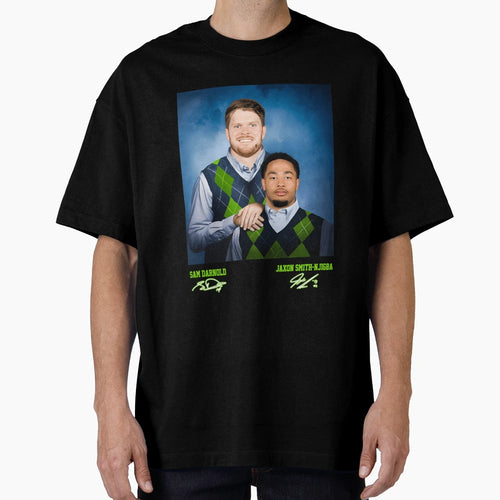 Sam Darnold Jaxon Smith Njigba Football T-Shirt - Graphic Print Men Women - T-Shirt, Sweatshirt, Hoodie
