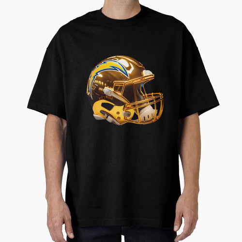 Chargers Custom Golden Chrome Helmets T-Shirt - Trendy Graphic for Adults - T-Shirt, Sweatshirt, Hoodie