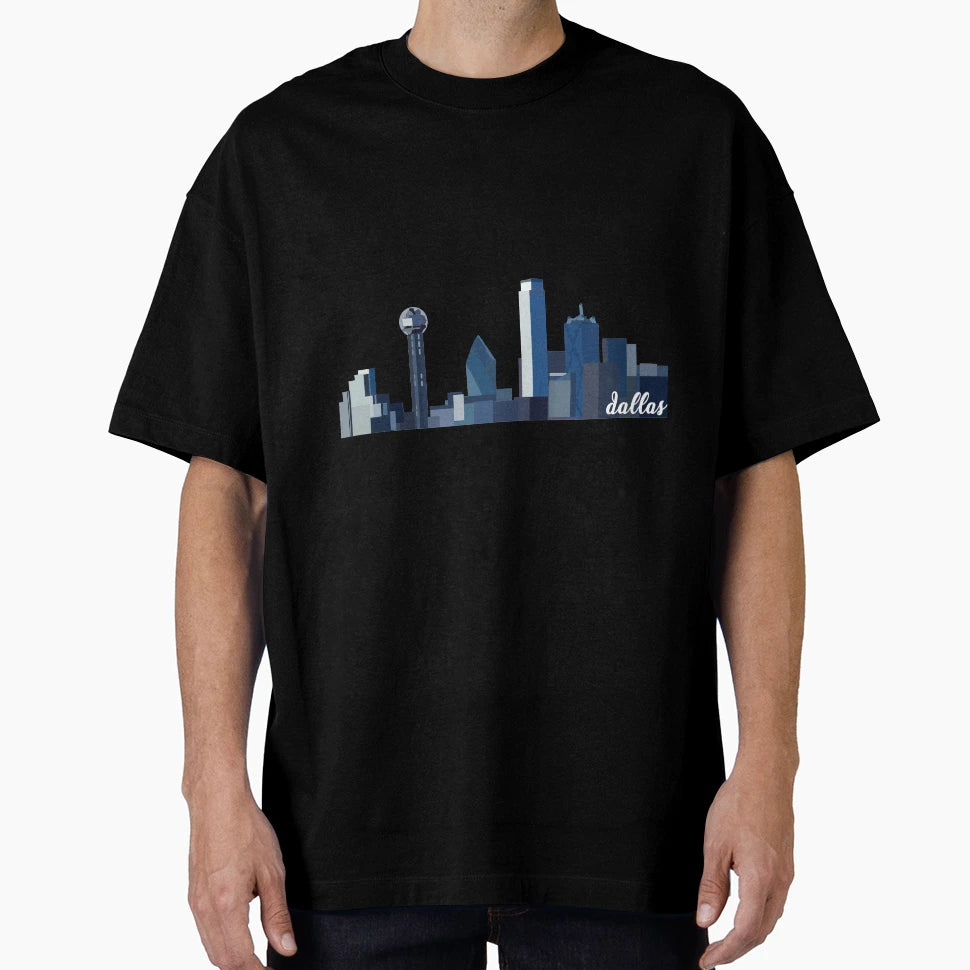 Dallas Skyline T-Shirt - Aesthetic Graphic Unisex - T-Shirt, Sweatshirt, Hoodie