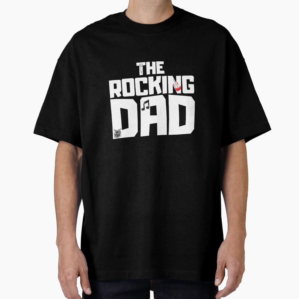 Rocking Dad Father Papa Fathers Day T-Shirt - Aesthetic Graphic Men Women - T-Shirt, Sweatshirt, Hoodie
