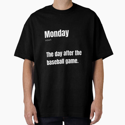 Monday Defined Post Game Reality Art T-Shirt - Minimalist Print for Adults - T-Shirt, Sweatshirt, Hoodie