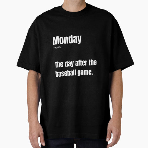 Monday Defined Post Game Reality Art T-Shirt - Minimalist Print for Adults - T-Shirt, Sweatshirt, Hoodie
