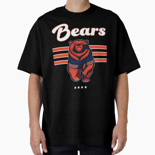 Chicago Bears Orange Bear Script T-Shirt - Minimalist Print for Adults - T-Shirt, Sweatshirt, Hoodie