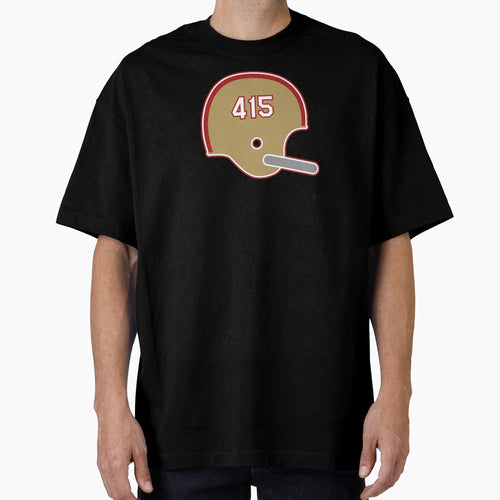 San Francisco 49Ers 415 Helmet T-Shirt - Graphic Print Men Women - T-Shirt, Sweatshirt, Hoodie