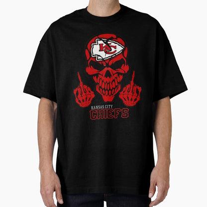 Chiefs Skull Gift T-Shirt - Aesthetic Graphic Unisex - T-Shirt, Sweatshirt, Hoodie
