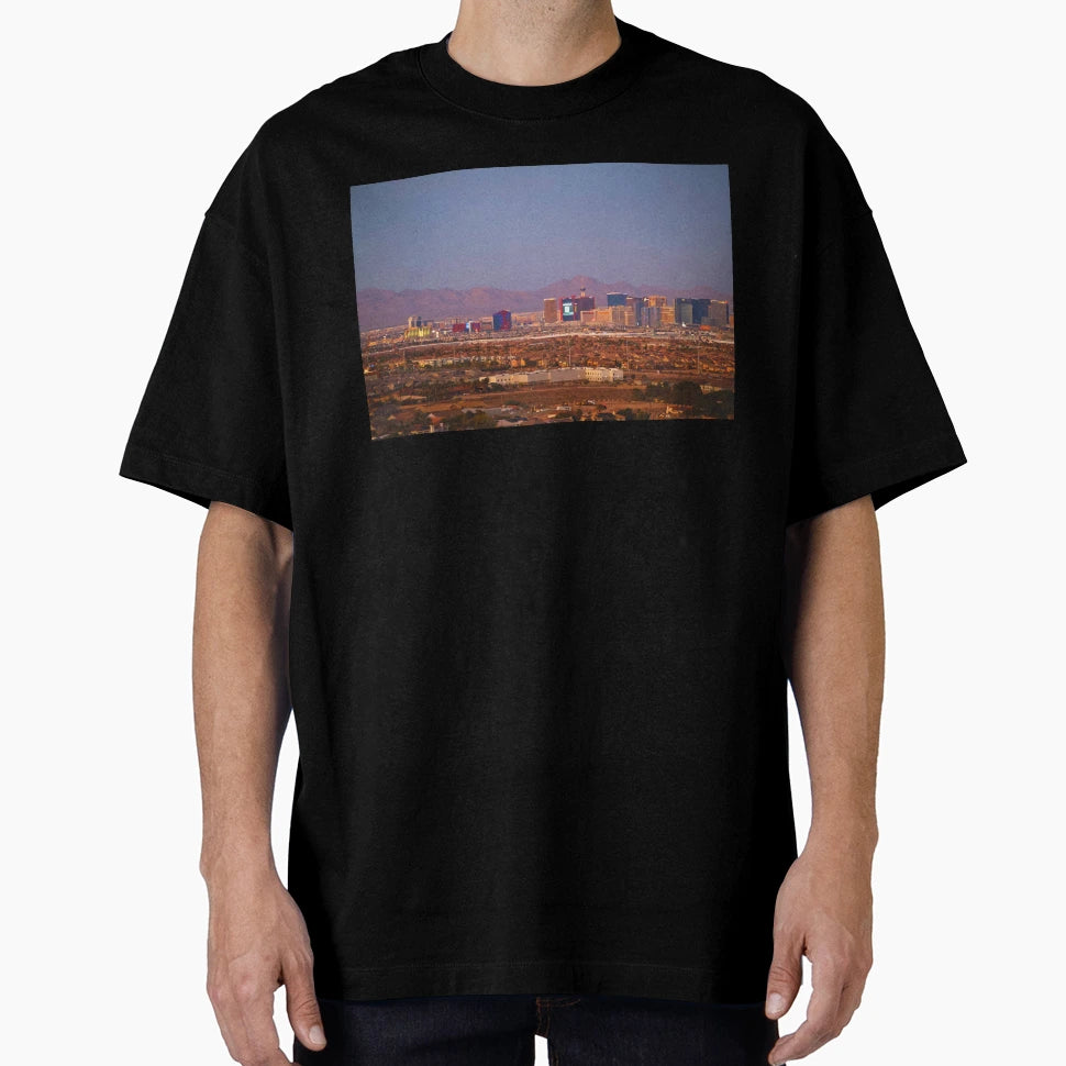 Las Vegas Skyline Dusk T-Shirt - Novelty Apparel Unisex - T-Shirt, Sweatshirt, Hoodie