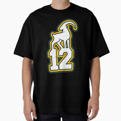 Goat 12 Green Bay Brady T-Shirt - Trendy Graphic Unisex - T-Shirt, Sweatshirt, Hoodie