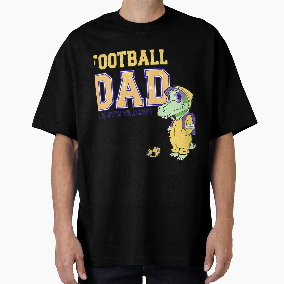 Alligator Football Dad Gift T-Shirt - Casual Everyday Wear for Adults - T-Shirt, Sweatshirt, Hoodie