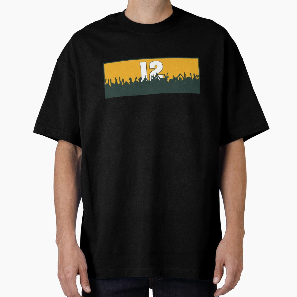 Cheering Green Bay 12 T-Shirt - Trendy Graphic Men Women - T-Shirt, Sweatshirt, Hoodie