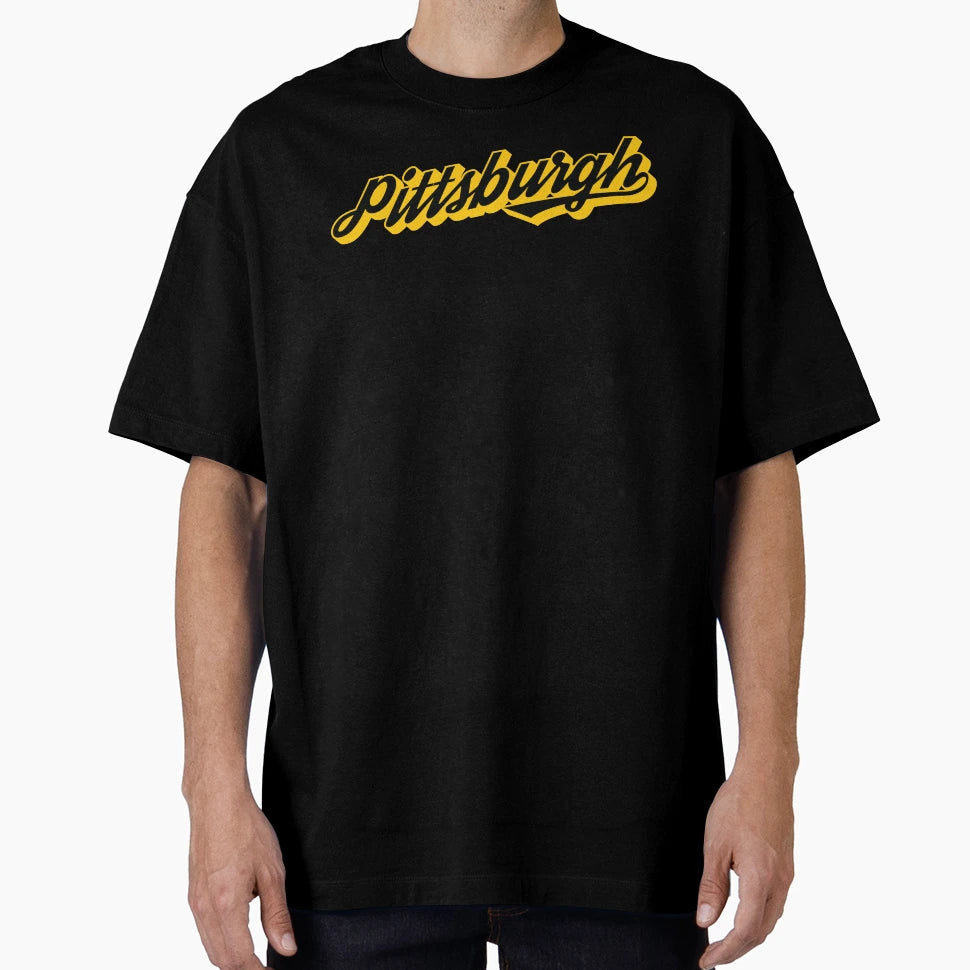 Pittsburgh Script T-Shirt - Aesthetic Graphic for Adults - T-Shirt, Sweatshirt, Hoodie
