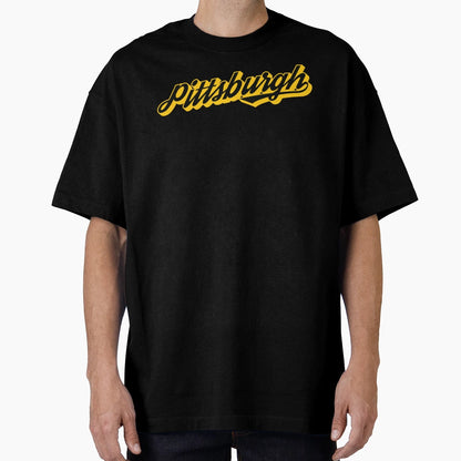 Pittsburgh Script T-Shirt - Aesthetic Graphic for Adults - T-Shirt, Sweatshirt, Hoodie
