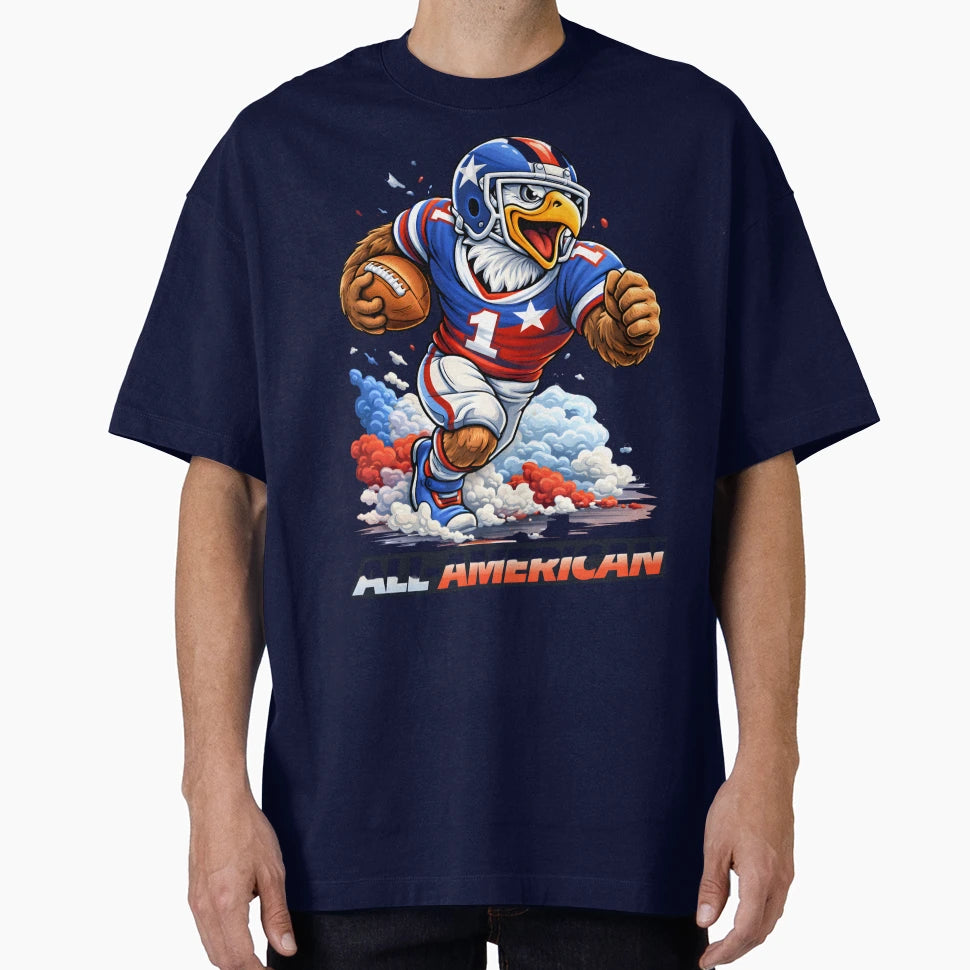 All American Football Eagle Patriotic T-Shirt - Graphic Print for Adults - T-Shirt, Sweatshirt, Hoodie