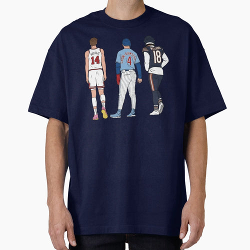 Chicago Big 3 T-Shirt - Graphic Print Men Women - T-Shirt, Sweatshirt, Hoodie