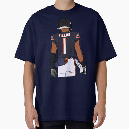 Justin Fields Back To T-Shirt - Novelty Apparel Unisex - T-Shirt, Sweatshirt, Hoodie