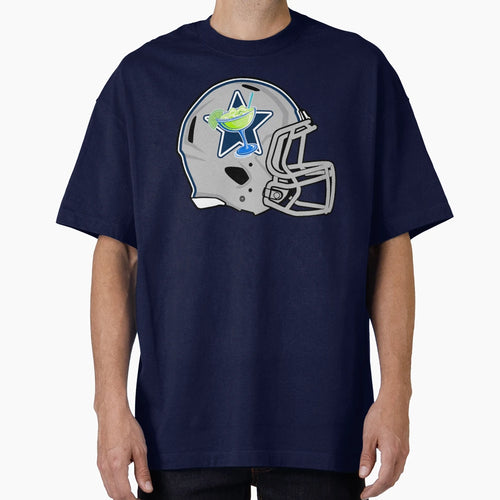 Dallas Margaritas Modern Helmet T-Shirt - Minimalist Print for Adults - T-Shirt, Sweatshirt, Hoodie