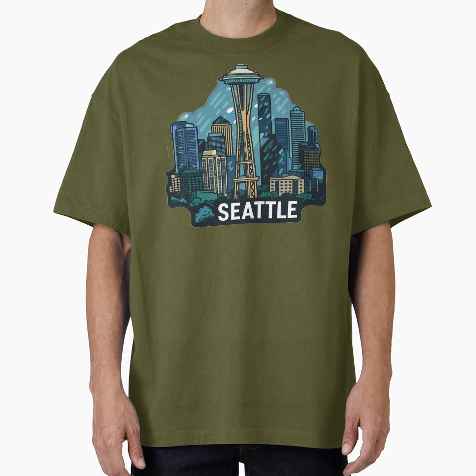 Seattle Rain City T-Shirt - Trendy Graphic Men Women - T-Shirt, Sweatshirt, Hoodie