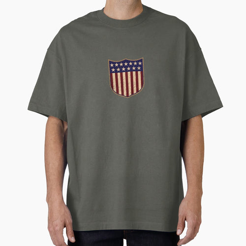 Us Shield Textured T-Shirt - Unique Graphic for Adults - T-Shirt, Sweatshirt, Hoodie