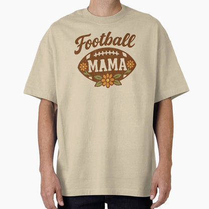 Floral Mom Football T-Shirt - Trendy Graphic for Adults - T-Shirt, Sweatshirt, Hoodie