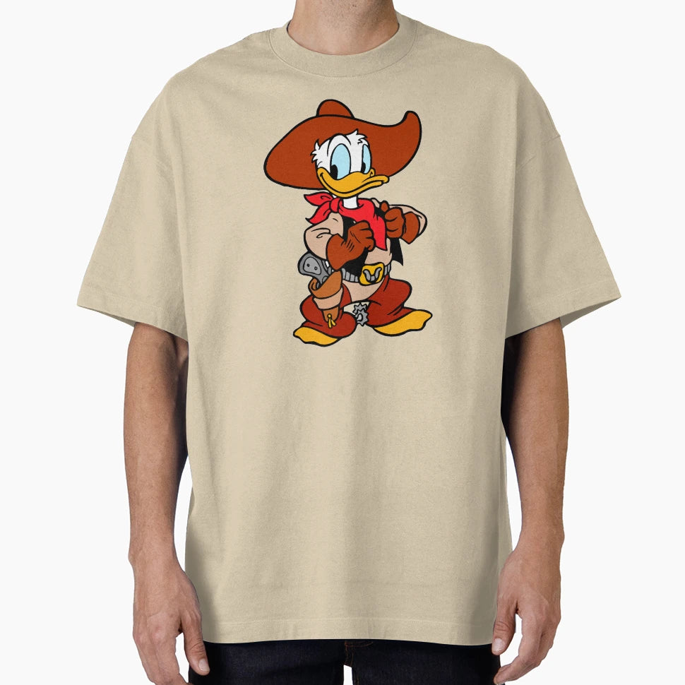 Donald Duck Cowboy T-Shirt - Unique Graphic for Adults - T-Shirt, Sweatshirt, Hoodie