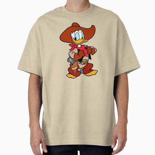 Donald Duck Cowboy T-Shirt - Unique Graphic for Adults - T-Shirt, Sweatshirt, Hoodie