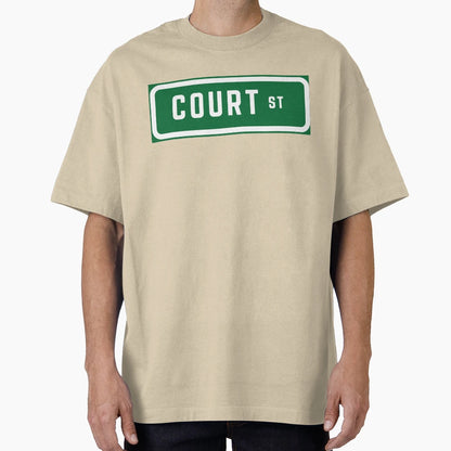 Court Street Sign T-Shirt - Novelty Apparel for Adults - T-Shirt, Sweatshirt, Hoodie