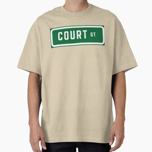 Court Street Sign T-Shirt - Novelty Apparel for Adults - T-Shirt, Sweatshirt, Hoodie