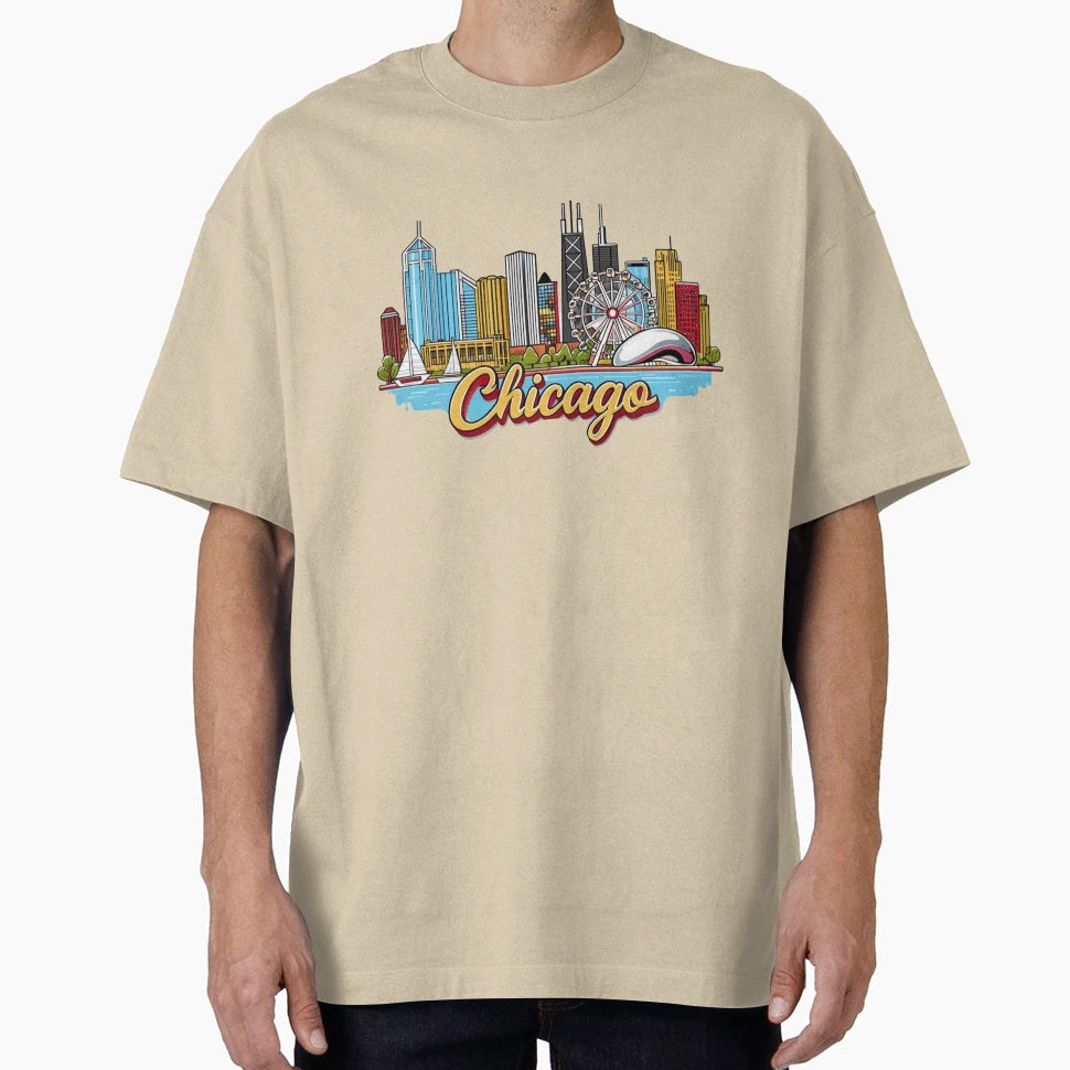 Chicago T-Shirt - Streetwear Style for Adults - T-Shirt, Sweatshirt, Hoodie