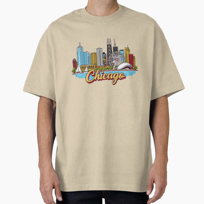 Chicago T-Shirt - Streetwear Style for Adults - T-Shirt, Sweatshirt, Hoodie