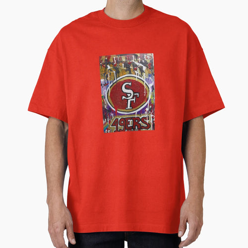 Warrior Spirt 49Ers Acrylic Painting T-Shirt - Trendy Graphic for Adults - T-Shirt, Sweatshirt, Hoodie