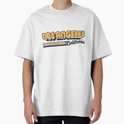 Los Angeles Ca City Stripes T-Shirt - Novelty Apparel Men Women - T-Shirt, Sweatshirt, Hoodie