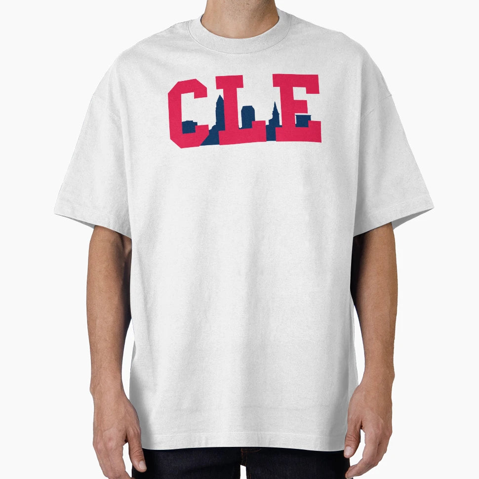 Cle Skyline Baseball T-Shirt - Graphic Print for Adults - T-Shirt, Sweatshirt, Hoodie