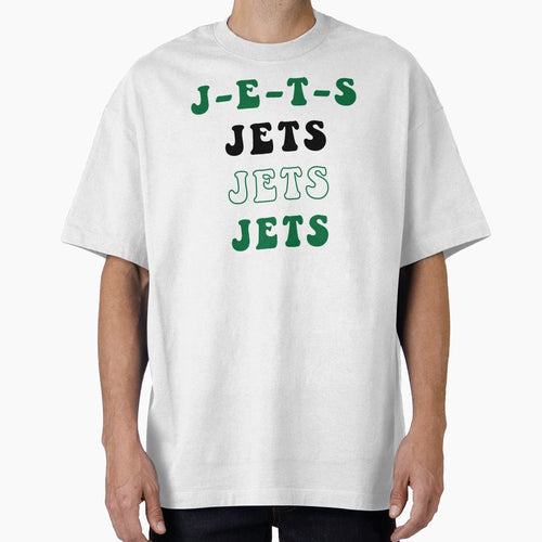 New York Jets Funky J E T S Chant T-Shirt - Custom Art Print for Adults - T-Shirt, Sweatshirt, Hoodie