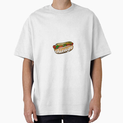 Chicago Hotdog T-Shirt - Unique Graphic for Adults - T-Shirt, Sweatshirt, Hoodie