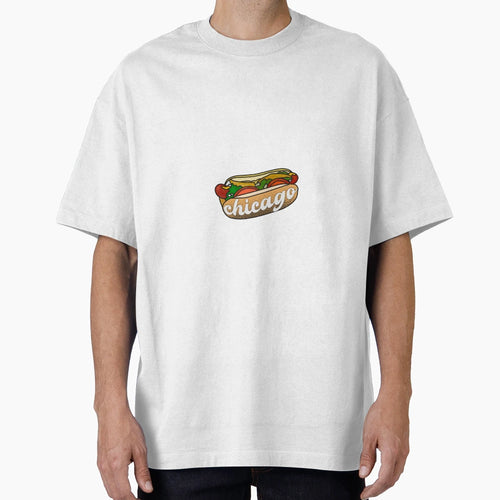 Chicago Hotdog T-Shirt - Unique Graphic for Adults - T-Shirt, Sweatshirt, Hoodie